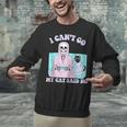 I Can't Go My Cat Said No Introvert Anxiety Cat Lover Unisex Sweatshirt