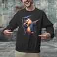 Capybara Graduation Dabbing Capy Wearing Graduate Gown Unisex Sweatshirt