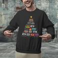Cassette Tape Christmas Tree Graphic 80s 90s Retro Nostalgia Unisex Sweatshirt