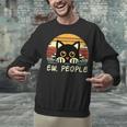Cat Eww People Introvert Meme Women Men Kids Unisex Sweatshirt