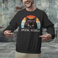 Cat Pun Introvert Anti Social Ew People Kitty Unisex Sweatshirt Cat Pun Introvert Anti Social Ew People Kitty Unisex Sweatshirt