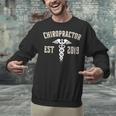 Chiropractor Est 2019 Graduate Chiro Graduation Art Print Unisex Sweatshirt