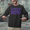 Class Of 2019 High School Graduation Purple Senior Unisex Sweatshirt