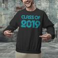 Class Of 2019 High School Graduation Teal Senior Unisex Sweatshirt