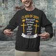 Class Of 2025 Senior Graduation Cross Quote Faith In God Unisex Sweatshirt
