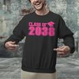 Class Of 2038 Pink Girls Growing Up School Memory Graduation Unisex Sweatshirt