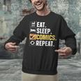 Comic Book Comic Stuff & Accessories -Adult Small Modern Letter Print Crew Collar Short Sleeve T-Shirt Unisex Sweatshirt