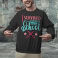 Cosmetology Graduation Tee I Survived Cosmetology School Unisex Sweatshirt