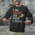 I Like Croissant And Maybe 3 People Baking Introvert Foodie Unisex Sweatshirt I Like Croissant And Maybe 3 People Baking Introvert Foodie Unisex Sweatshirt