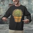 Cute Golden Barrel Cactus Introvert Distressed Unisex Sweatshirt Cute Golden Barrel Cactus Introvert Distressed Unisex Sweatshirt