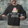 Cute Pink School Owl Class Of 2018 Graduation Unisex Sweatshirt