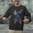 Dabbing Graduate Zebra Team Mascot Graduation Senior Shirt Unisex Sweatshirt
