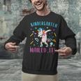 Dabbing Kindergarten Unicorn Graduation Class 2021 Nailed It Unisex Sweatshirt