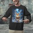 Deer Reads Book Women Girls Reindeer Unisex Sweatshirt