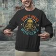 Don't Mess With Gen X Vintage Grunge Skull 80s Nostalgia Unisex Sweatshirt