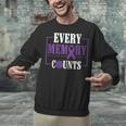 Every Memory Counts Alzheimer's Awareness Dementia Unisex Sweatshirt Every Memory Counts Alzheimer's Awareness Dementia Unisex Sweatshirt