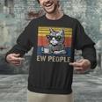Ew People Introvert Cat Lover Crazy Vintage Cat Lady Unisex Sweatshirt Ew People Introvert Cat Lover Crazy Vintage Cat Lady Unisex Sweatshirt