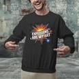 Explosions Are My Art Comic Book Boom Unisex Sweatshirt