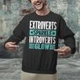 Extroverts Sparkle Introverts Glow Introvert Unisex Sweatshirt Extroverts Sparkle Introverts Glow Introvert Unisex Sweatshirt