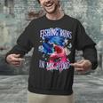 Fishing Runs In My Blood Introvert Hobby Antisocial Unisex Sweatshirt