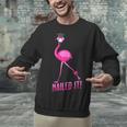 Flamingo Nailed It Graduation Flamingo Unisex Sweatshirt