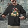 Floral Book Bloom Wildflowers Literature Nature Fantasy Unisex Sweatshirt