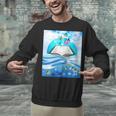 Frutiger Aero Aesthetic Tech Book Butterfly Unisex Sweatshirt