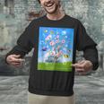 Frutiger Aero Aesthetic Tech Cherry Blossom Fishes Bubbles Unisex Sweatshirt Frutiger Aero Aesthetic Tech Cherry Blossom Fishes Bubbles Unisex Sweatshirt