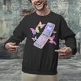 Frutiger Aero Y2K Chrome Phone Butterfly Unisex Sweatshirt Frutiger Aero Y2K Chrome Phone Butterfly Unisex Sweatshirt