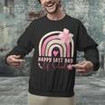 Fun Happy Last Day Of School Girl Student Graduation Rainbow Unisex Sweatshirt