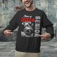 Fun Trendy UFO Sloth Graduation Class Of 2024 Senior Unisex Sweatshirt