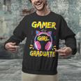 Gamer Girl Graduate Shirt Girls Kids Gamer Graduation Unisex Sweatshirt