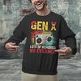 Gen X Lots Of Memories No Evidence Retro Nostalgia Humor Unisex Sweatshirt