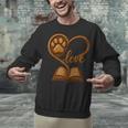 Girl Who Loves Dogs & Books Heart Dog Lover Reader Reeding Unisex Sweatshirt