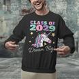 Girls Class Of 2029 Magical Unicorn Graduation Cap Unisex Sweatshirt