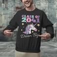 Girls Class Of 2041 Magical Unicorn Graduation Cap Unisex Sweatshirt