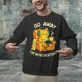Go Away I'm Introverting Cat Coffee Headphones Unisex Sweatshirt Go Away I'm Introverting Cat Coffee Headphones Unisex Sweatshirt
