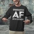 Graduated AF 2018 Senior Graduation Shirt Unisex Sweatshirt