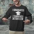 I Graduated I Survived High School Graduation Unisex Sweatshirt