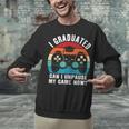 I Graduated Can I Unpause My Game Now Retro Graduation Unisex Sweatshirt