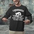 Graduation Animal Zoo Panda Bear I Graduated Panda Student Unisex Sweatshirt