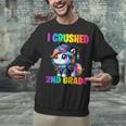 Graduation I Crushed 2nd Grade Unicorn Girls Grad Magical Unisex Sweatshirt