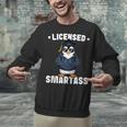 Graduation Penguin Licensed Smartass Graduate Unisex Sweatshirt