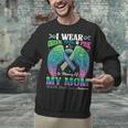 Green Teal Pink In Memory Of My Mom Metastatic Breast Cancer Unisex Sweatshirt