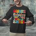 Groovy Goodbye 7th Grade Graduation Hello Summer Kids Unisex Sweatshirt