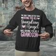 Guardian Angel Memorial In Memory Of Grandson For Grandma Unisex Sweatshirt Guardian Angel Memorial In Memory Of Grandson For Grandma Unisex Sweatshirt
