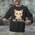 Introvert Anime Cat Ew People Unisex Sweatshirt Introvert Anime Cat Ew People Unisex Sweatshirt