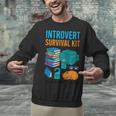 Introvert Book Lover Introvert Survival Kit Unisex Sweatshirt