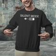 Introvert Introverts Silent Mode Minimalist Men Unisex Sweatshirt