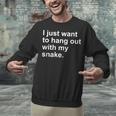 Introvert Pet Snake Owner Unisex Sweatshirt